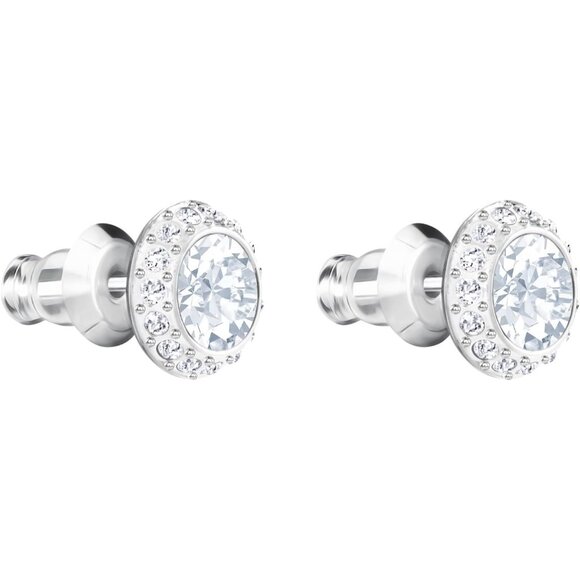 Women Silver Una Angelic Crystal Stud Earrings Collection - Picture 3 of 4